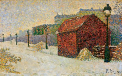 The Snow in Montmartre by Paul Signac